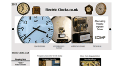 Desktop Screenshot of electric-clocks.co.uk